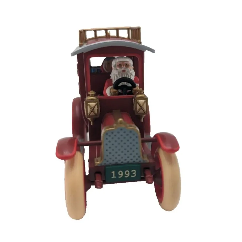 1993 Hallmark Keepsake Ornament Shopping With Santa Here Comes Santa Anniversary